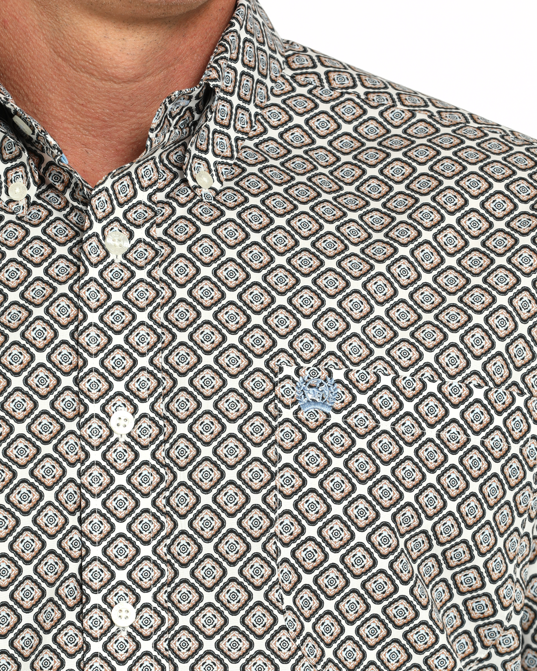 Men's Classic Fit Button-Down Western Shirt