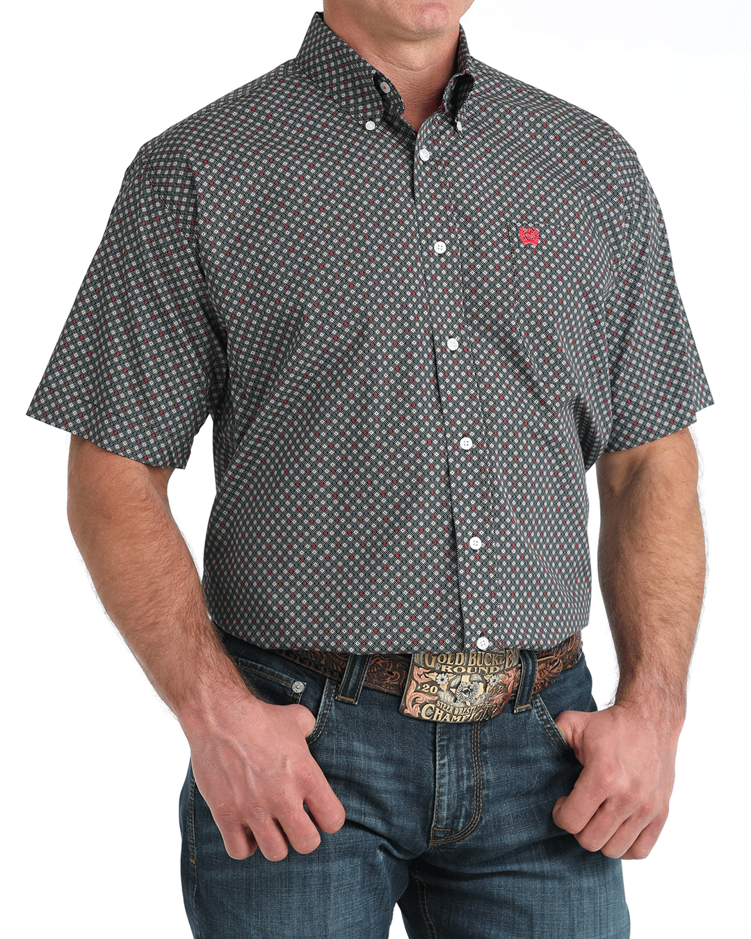 Men's Classic Fit Button-Down Western Shirt