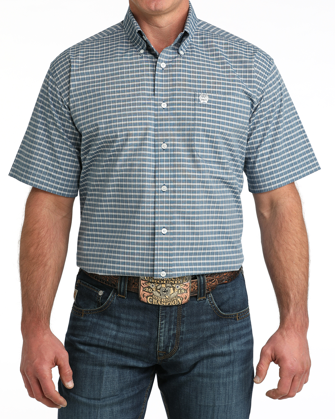 Men's Classic Fit Button-Down Western Shirt