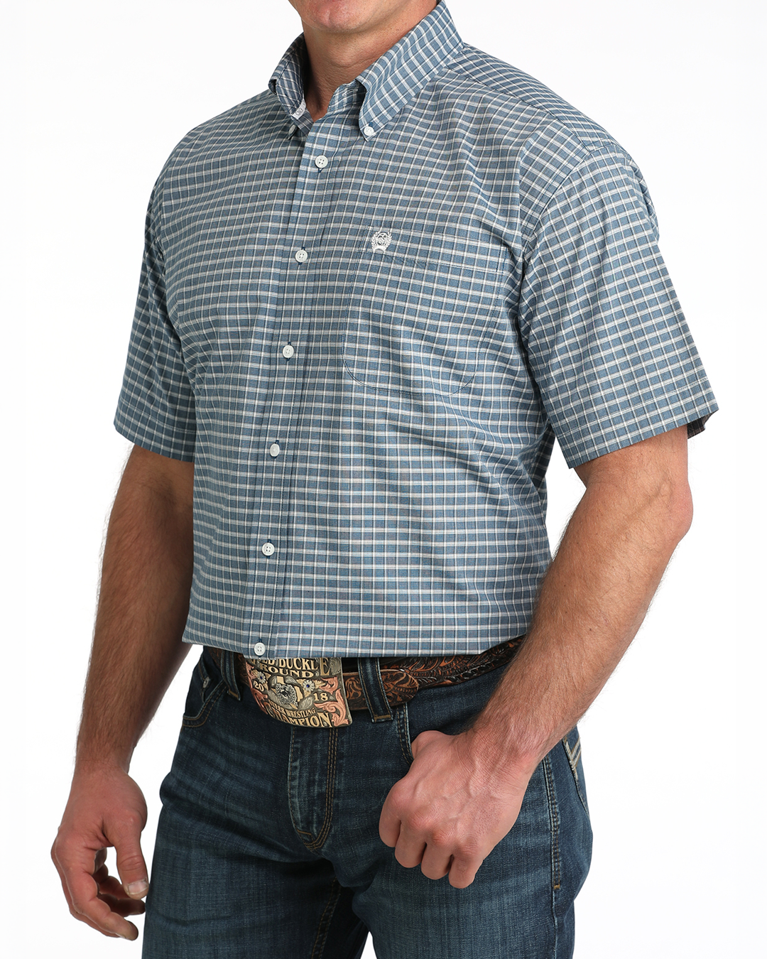 Men's Classic Fit Button-Down Western Shirt