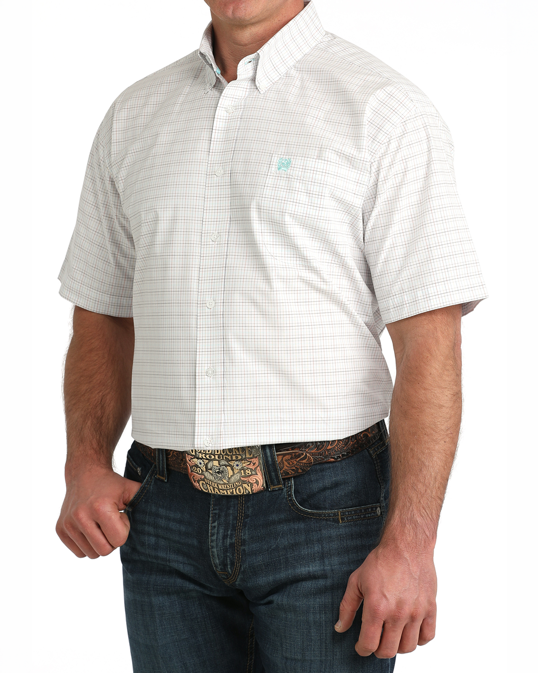 Men's Classic Fit Button-Down Western Shirt