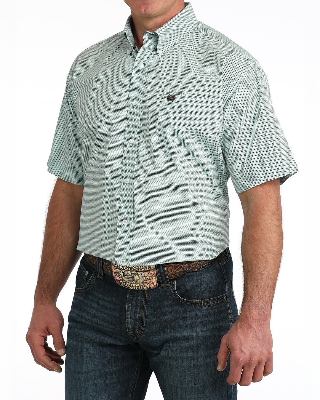 Men's Classic Fit Button-Down Western Shirt