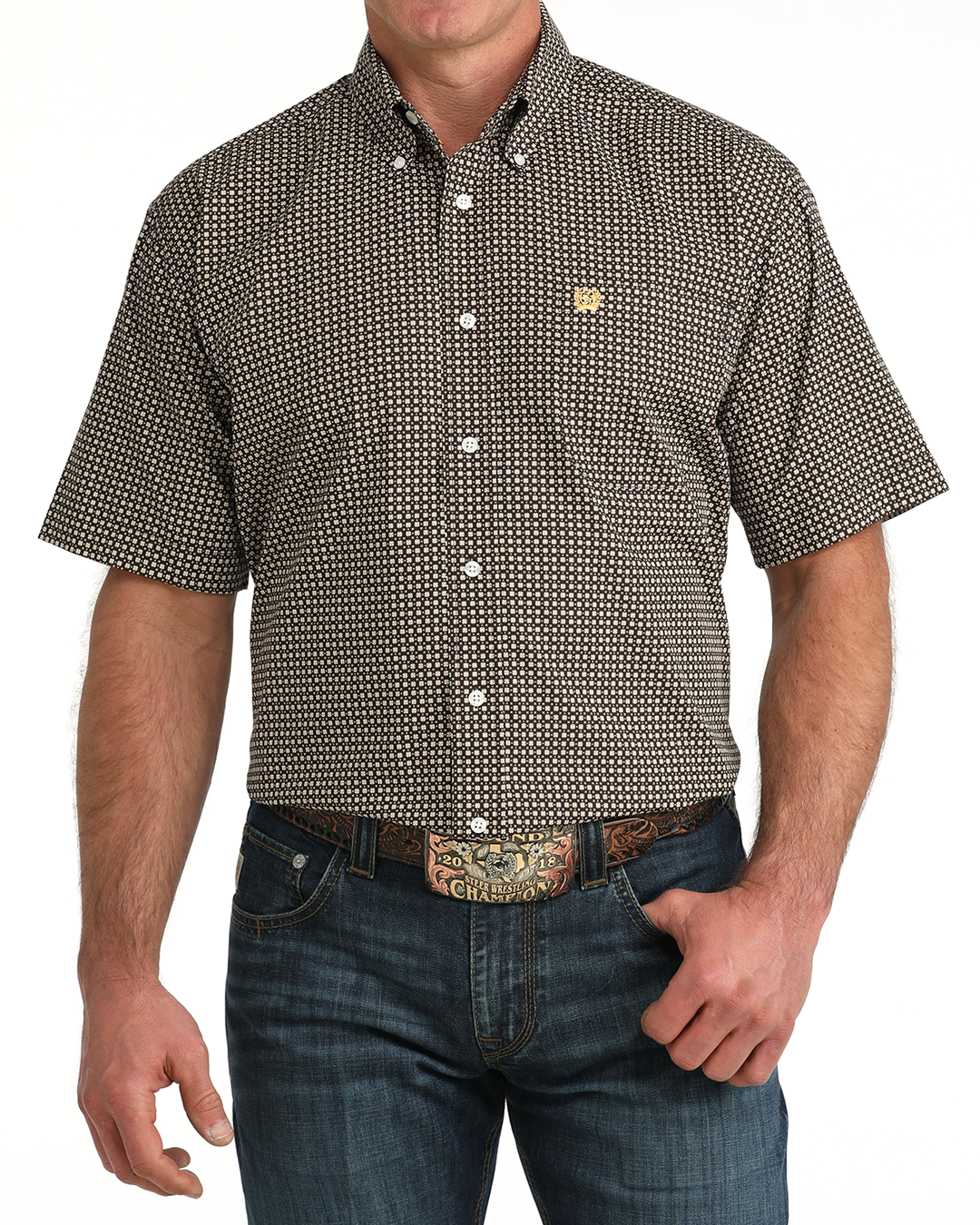 Men's Classic Fit Button-Down Western Shirt