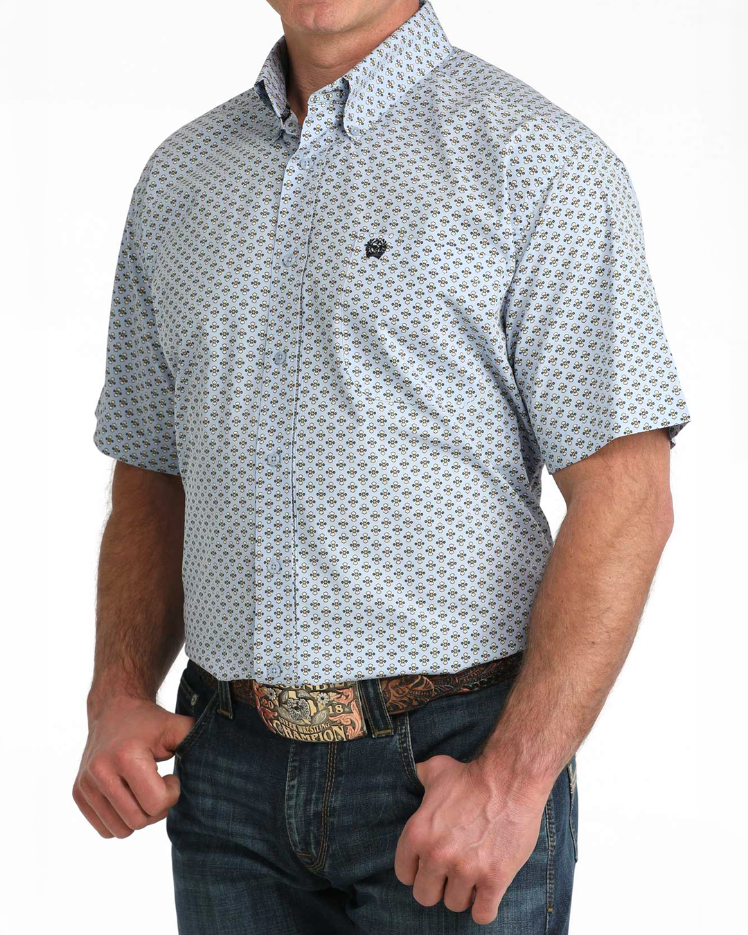 Men's Classic Fit Button-Down Western Shirt