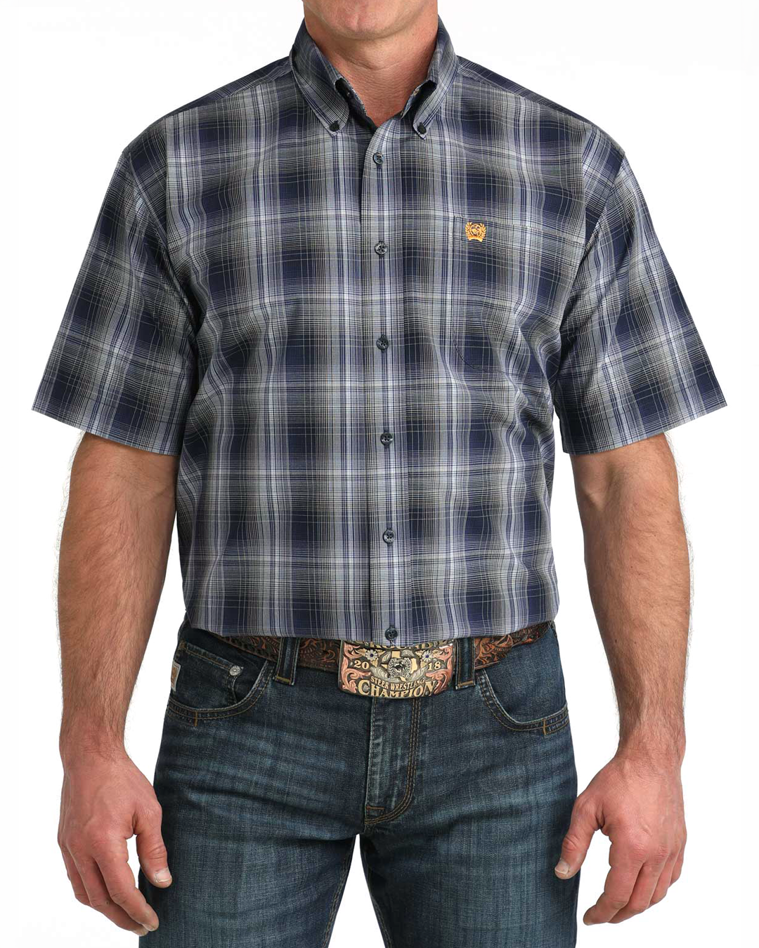 Men's Classic Fit Button-Down Western Shirt