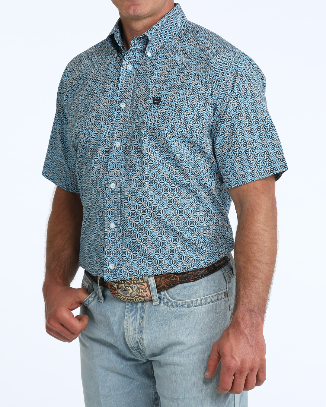 Men's Classic Fit Button-Down Western Shirt