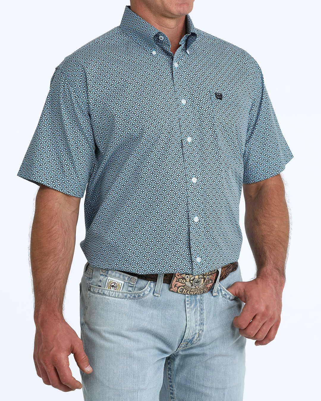 Men's Classic Fit Button-Down Western Shirt