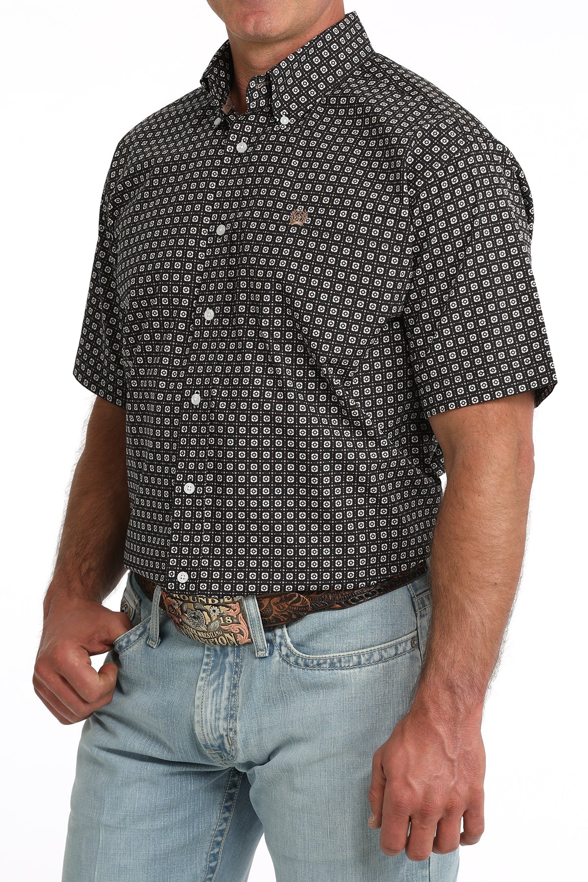 Men's Classic Fit Button-Down Western Shirt