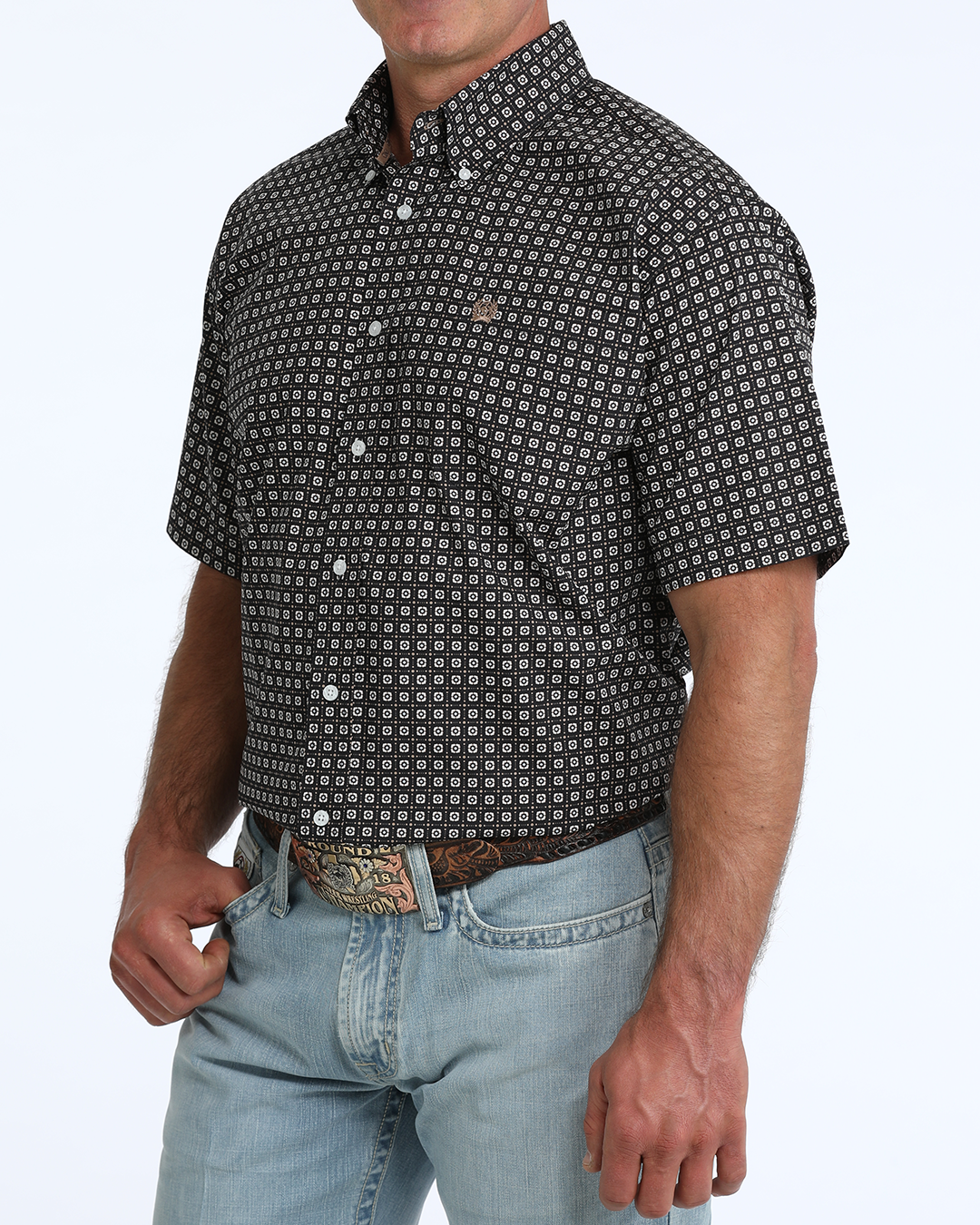 Men's Classic Fit Button-Down Western Shirt