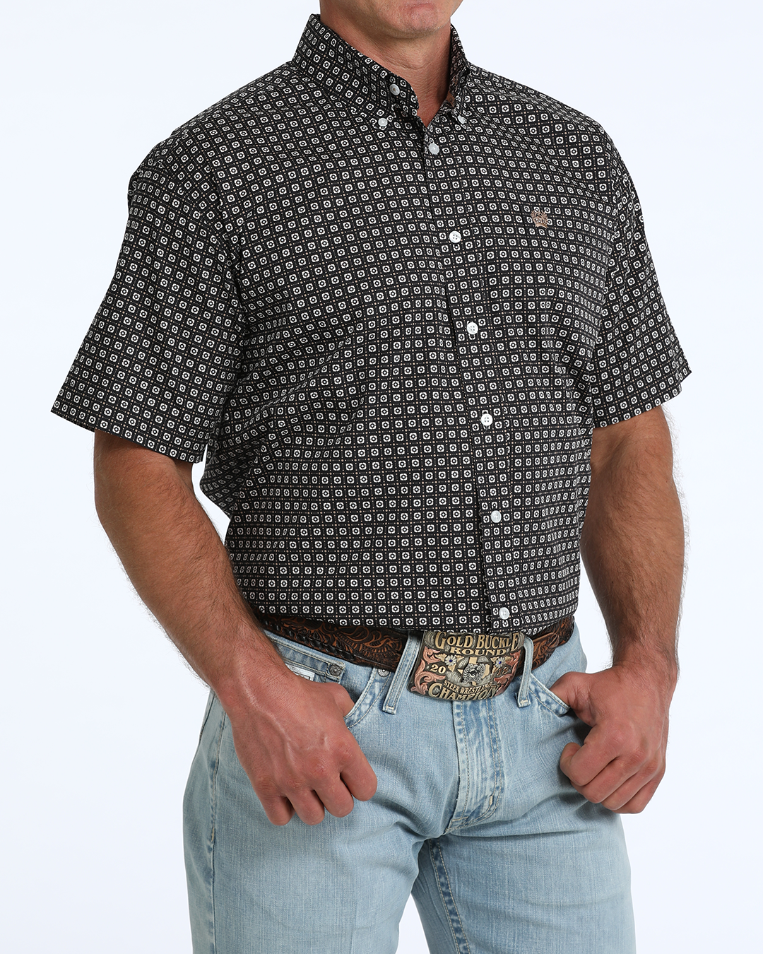 Men's Classic Fit Button-Down Western Shirt