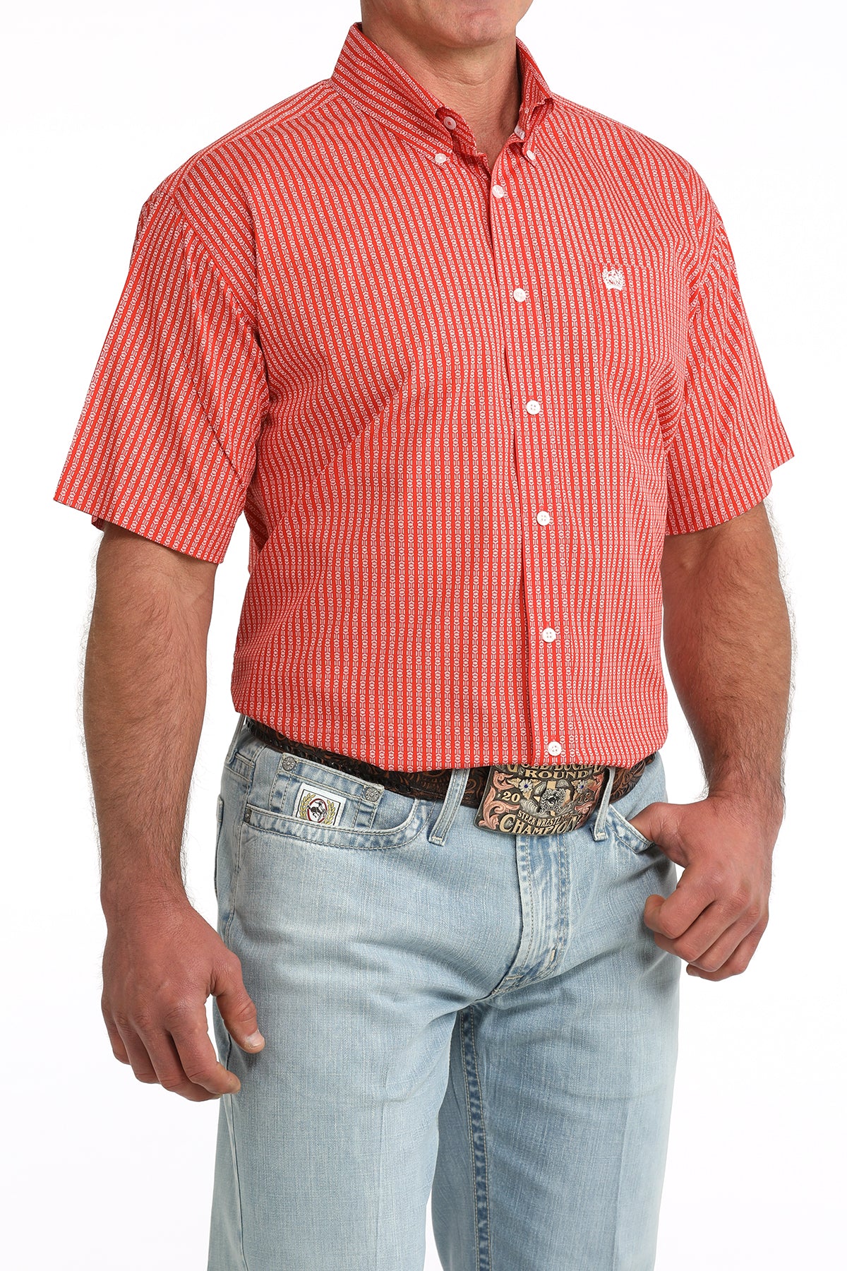 Men's Classic Fit Button-Down Western Shirt