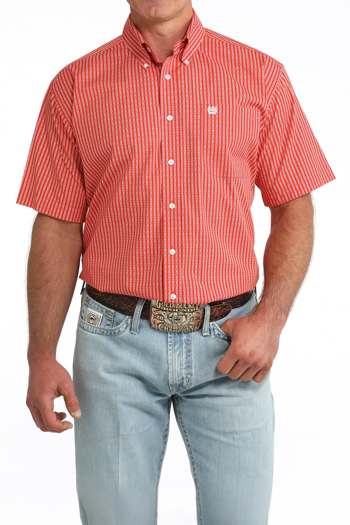Men's Classic Fit Button-Down Western Shirt