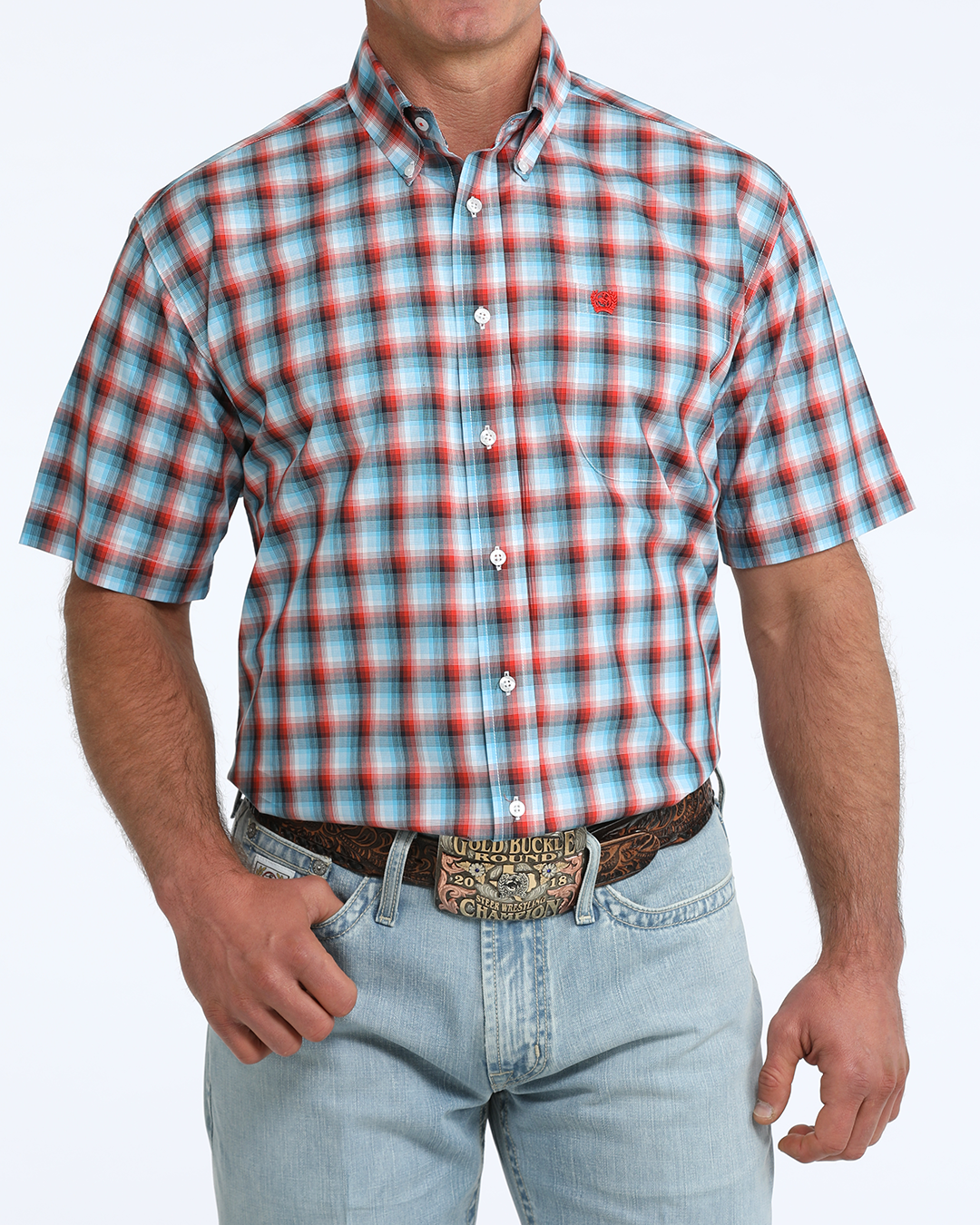 Men's Classic Fit Button-Down Western Shirt
