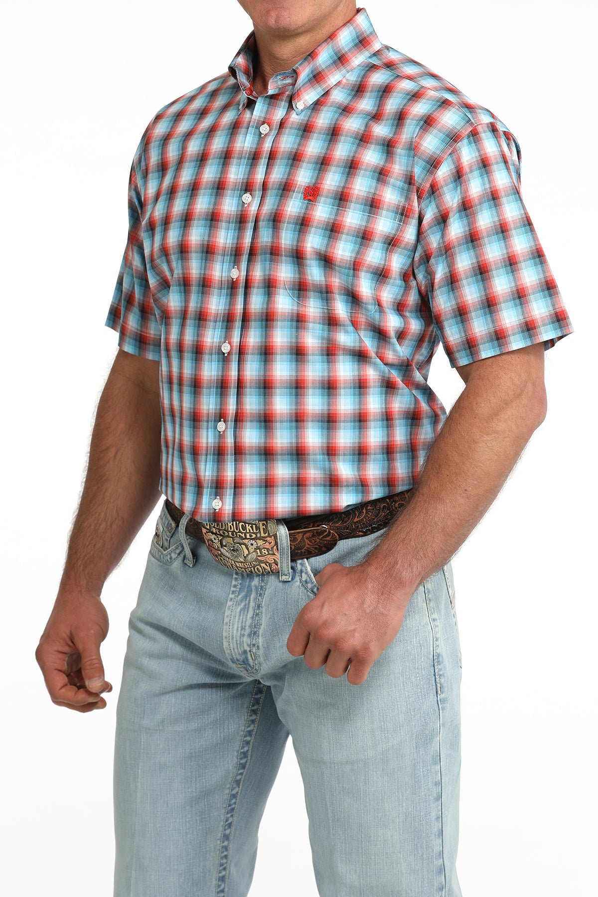 Men's Classic Fit Button-Down Western Shirt