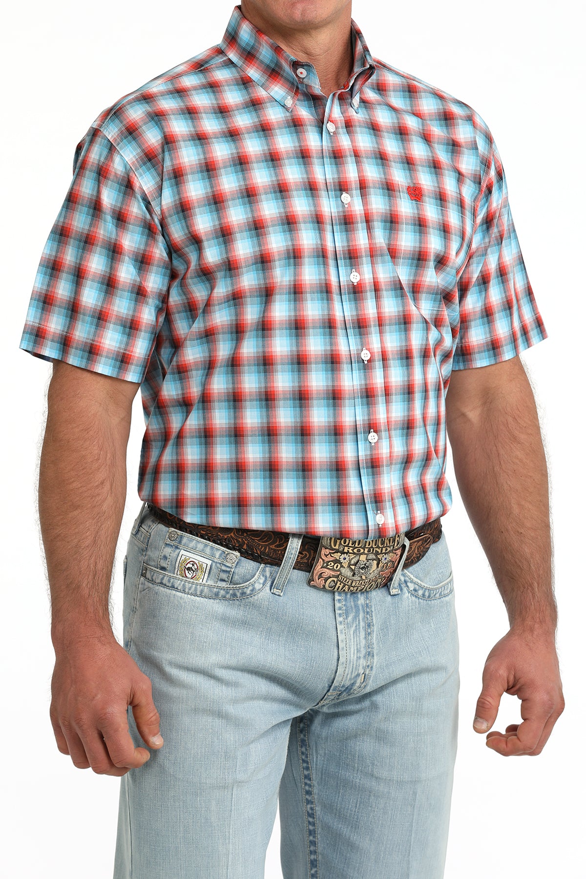 Men's Classic Fit Button-Down Western Shirt