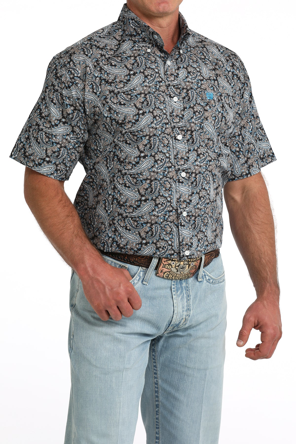 Men's Classic Fit Button-Down Western Shirt