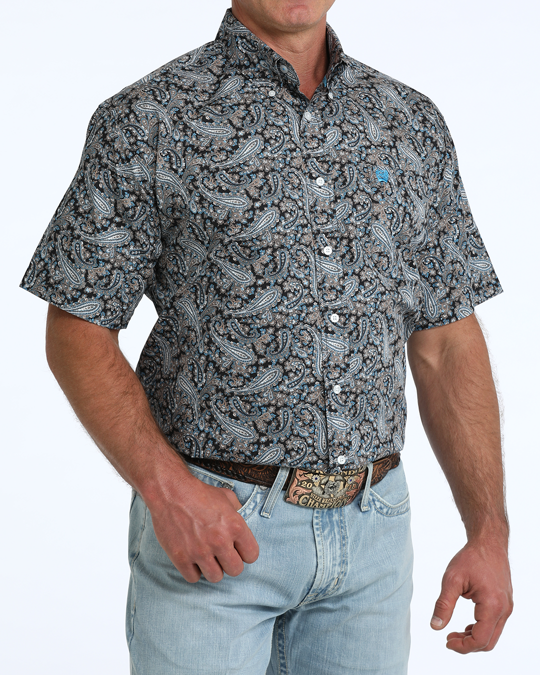 Men's Classic Fit Button-Down Western Shirt