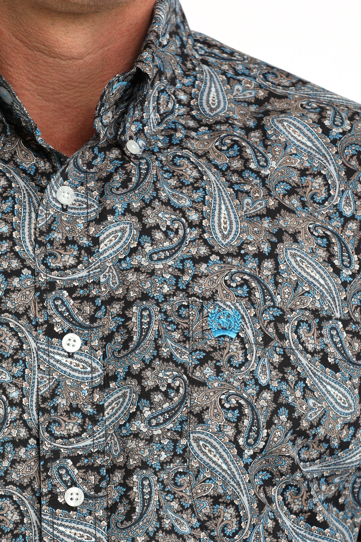 Men's Classic Fit Button-Down Western Shirt