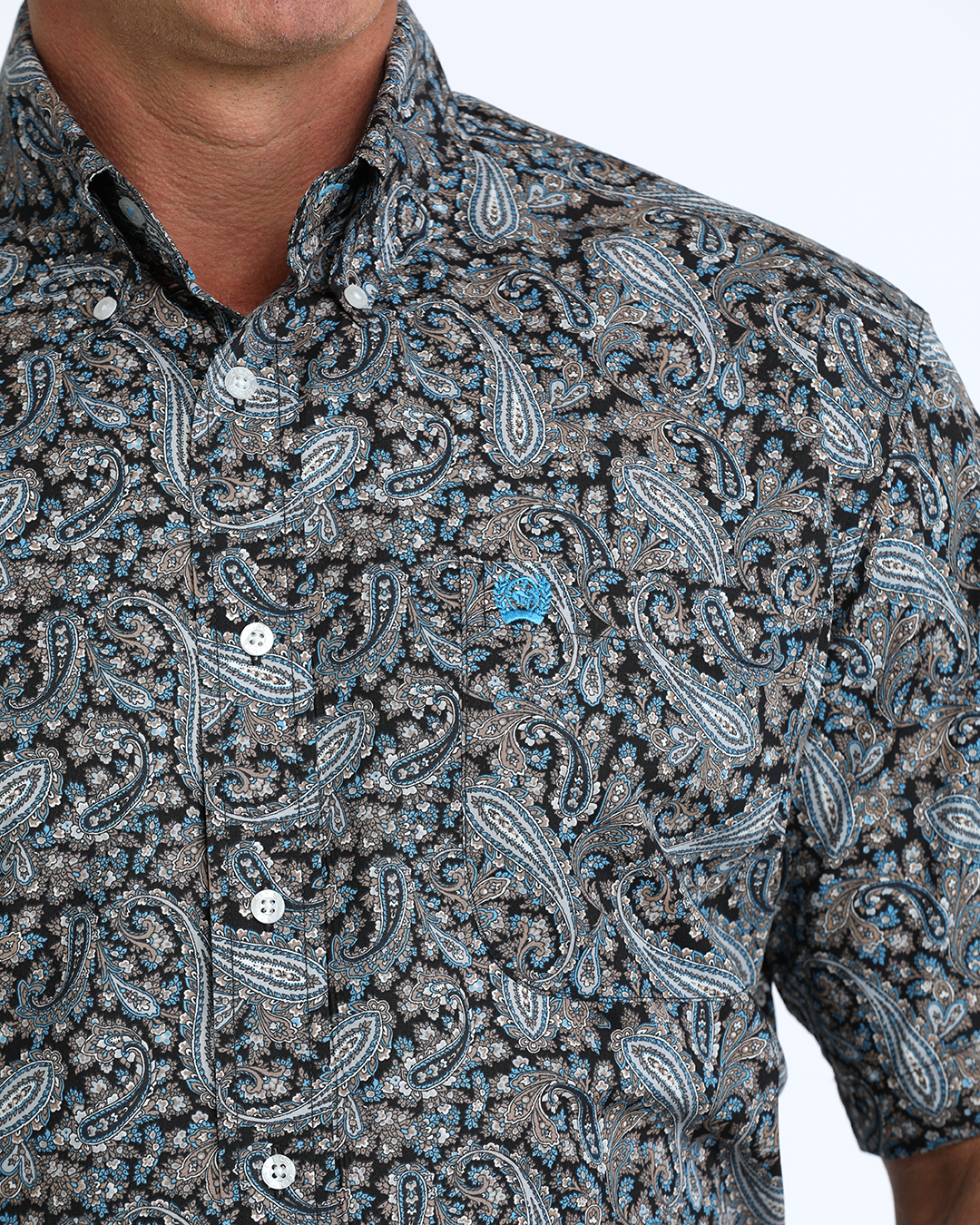 Men's Classic Fit Button-Down Western Shirt