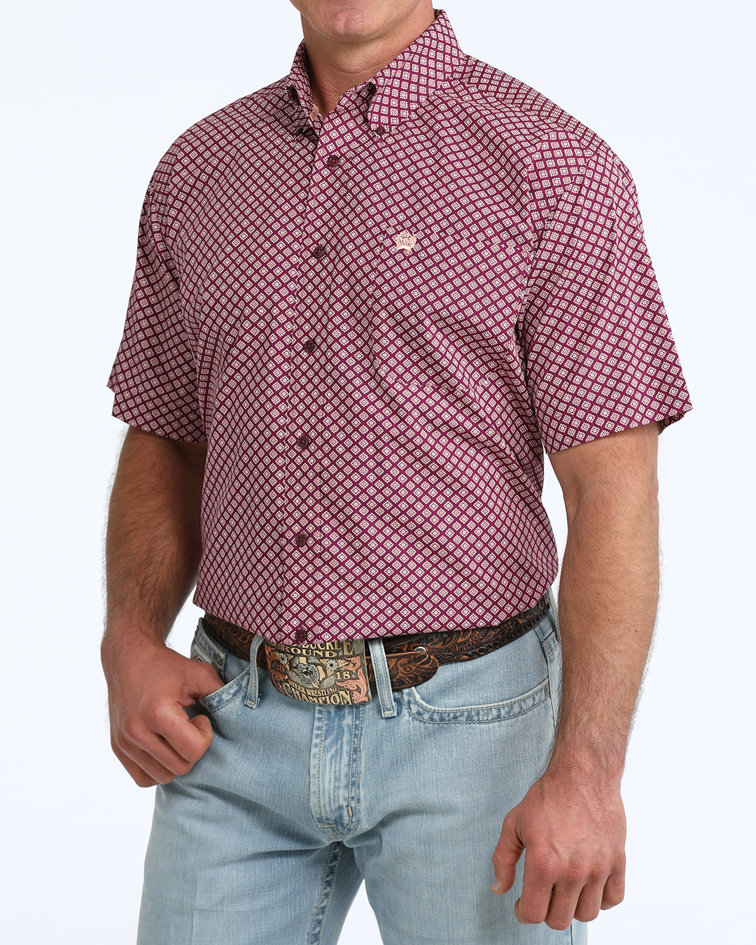 Men's Classic Fit Button-Down Western Shirt