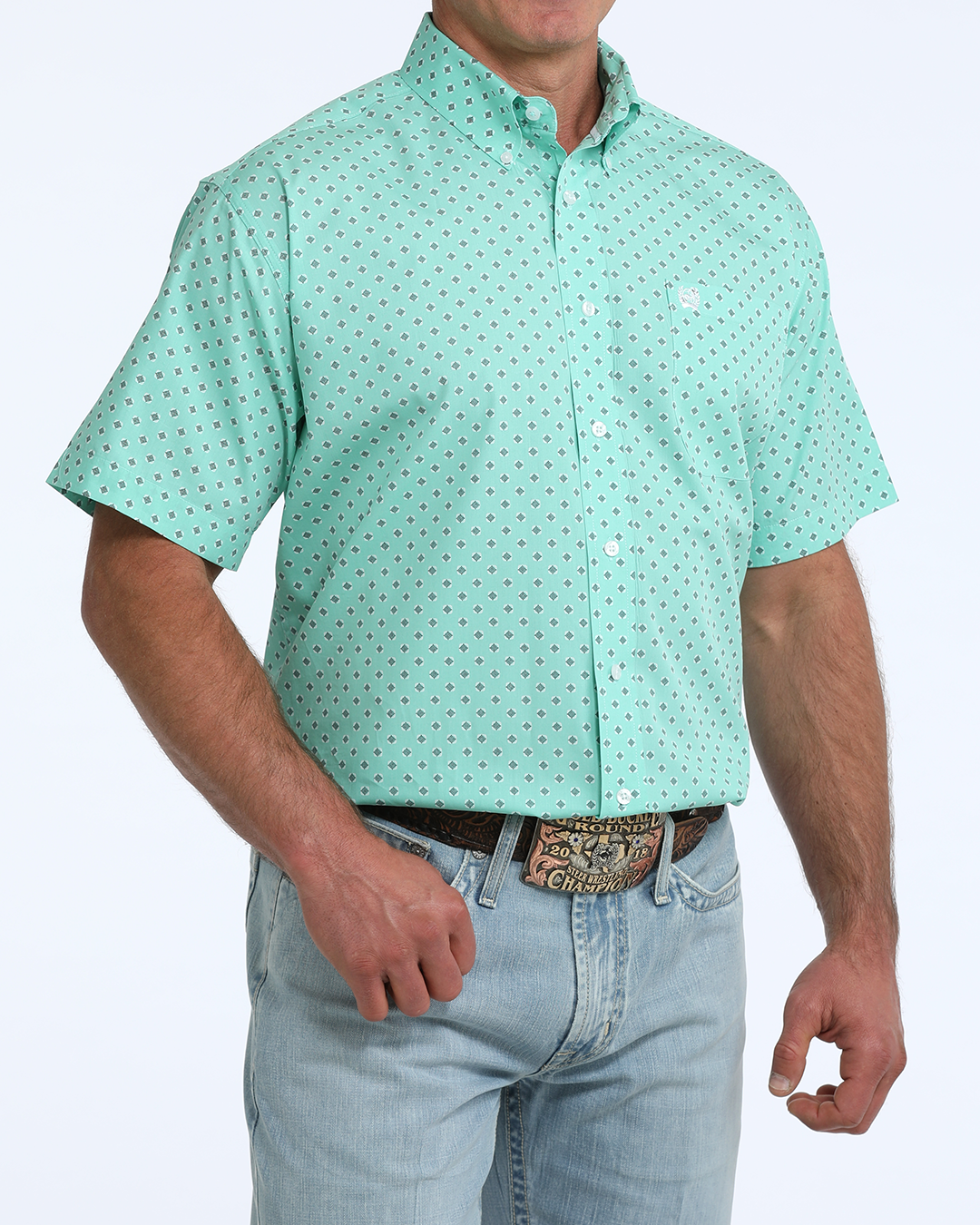 Men's Classic Fit Button-Down Western Shirt