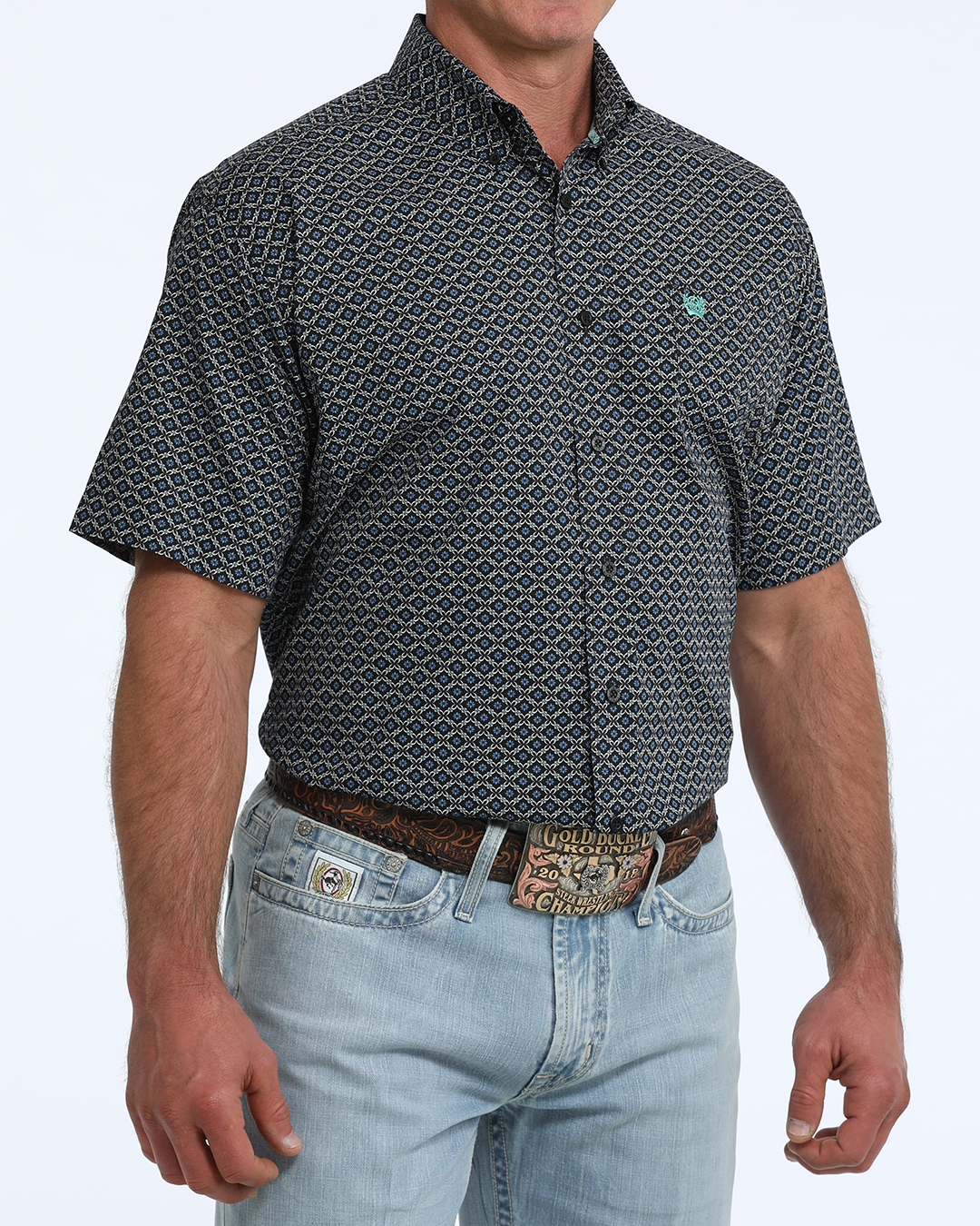 Men's Classic Fit Button-Down Western Shirt