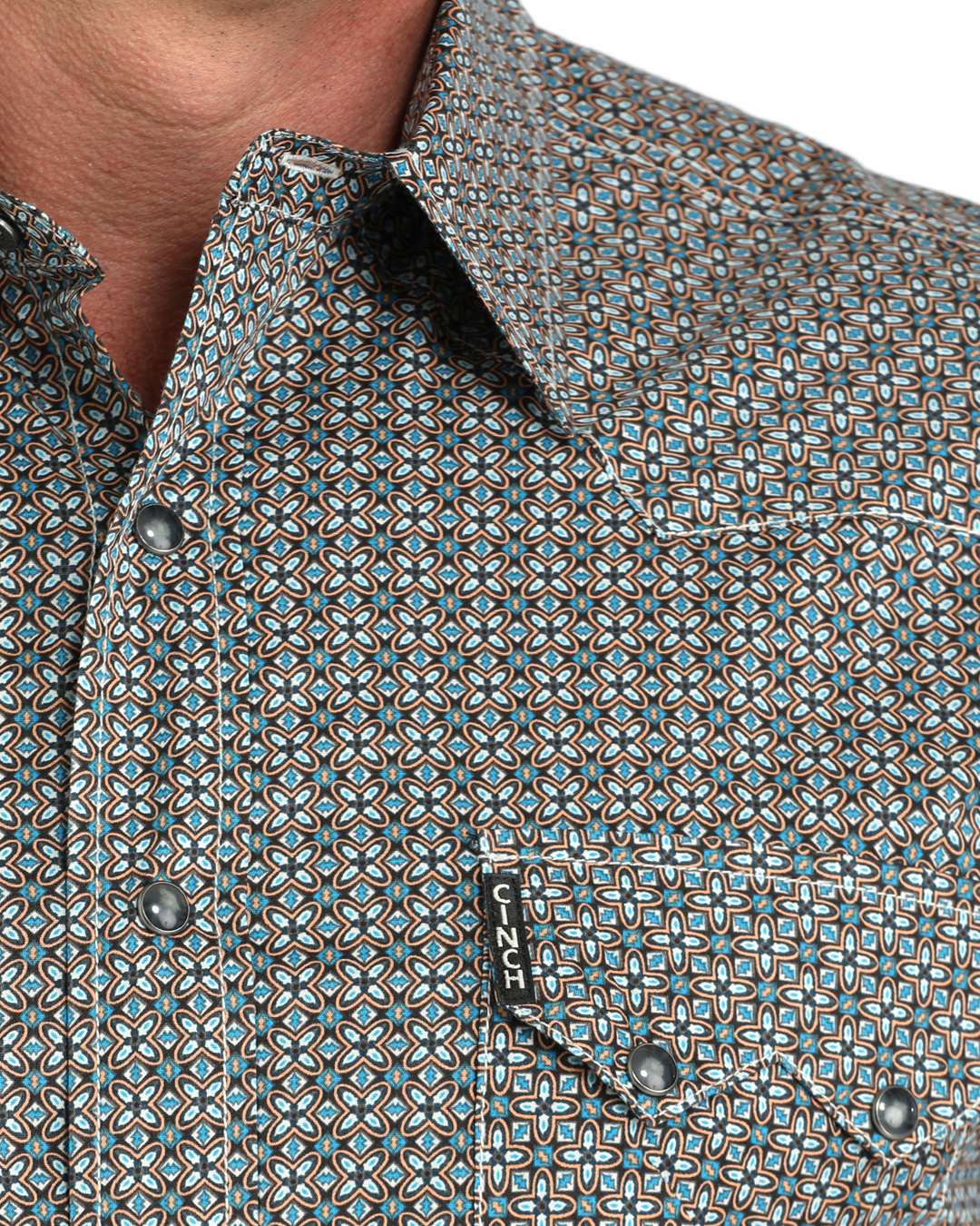 Men’s Modern Fit Snap Front Western Shirt