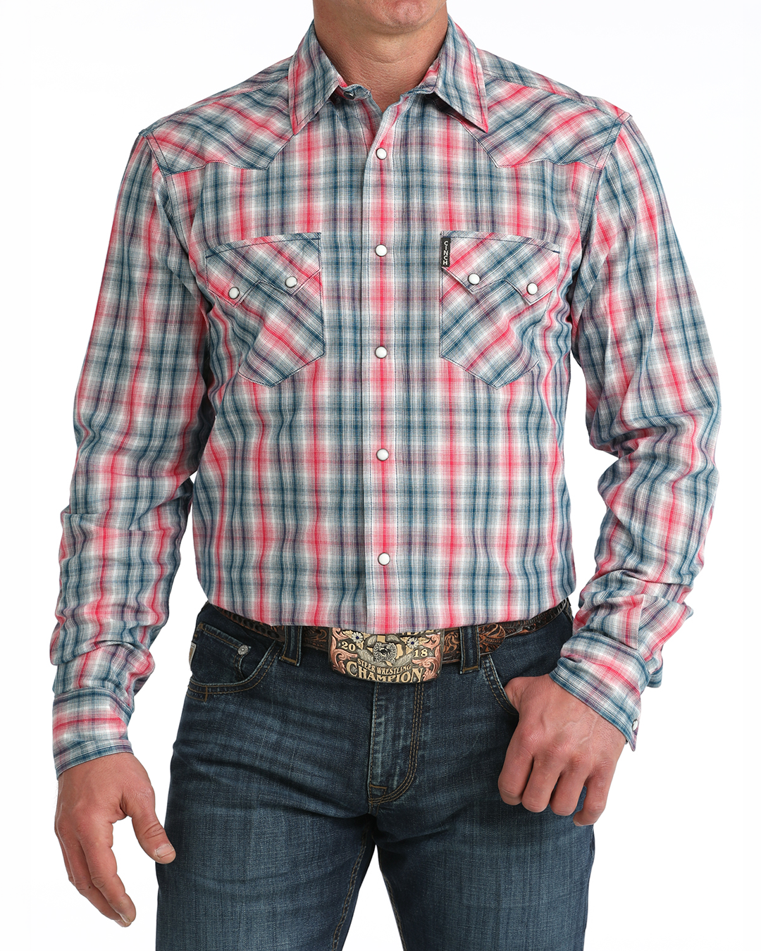 Men’s Modern Fit Snap Front Western Shirt