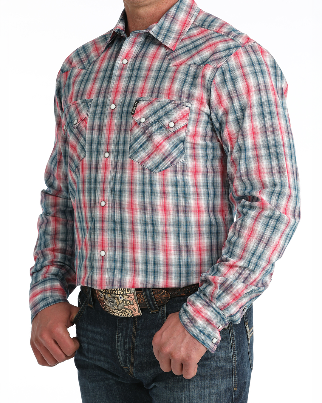 Men’s Modern Fit Snap Front Western Shirt