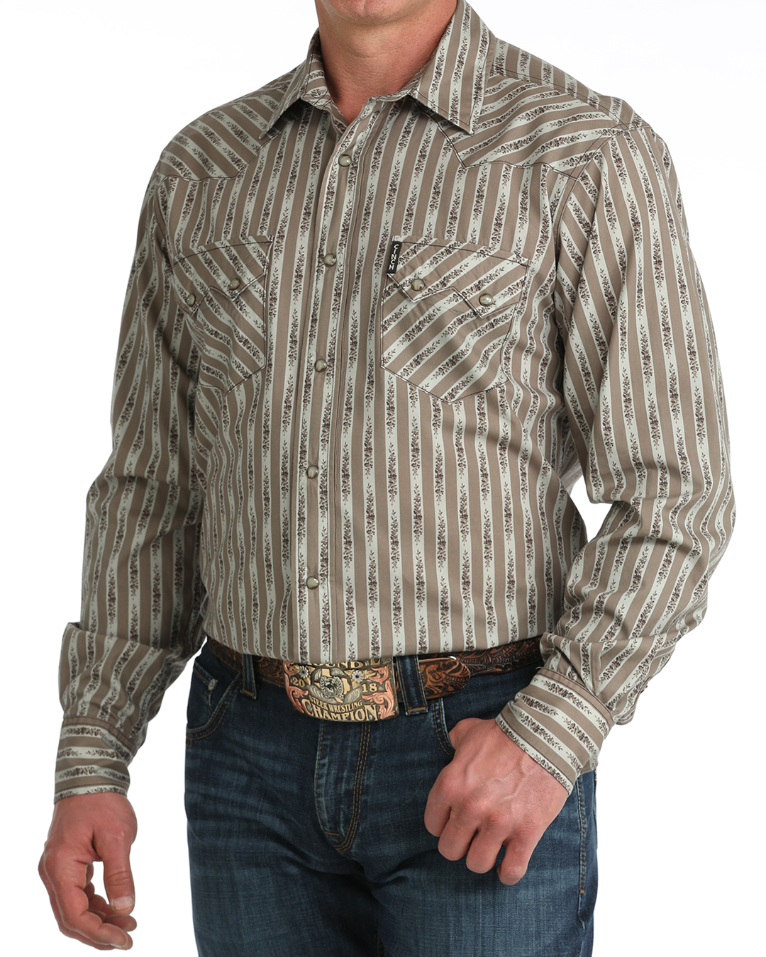 Men’s Modern Fit Snap Front Western Shirt