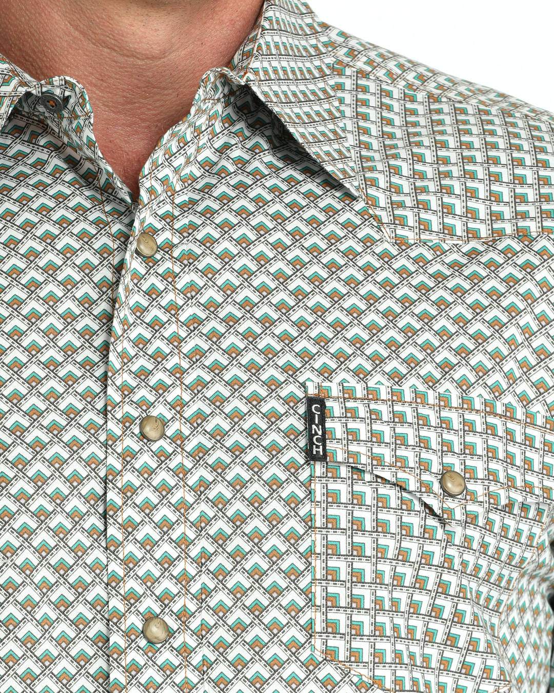 Men’s Modern Fit Snap Front Western Shirt