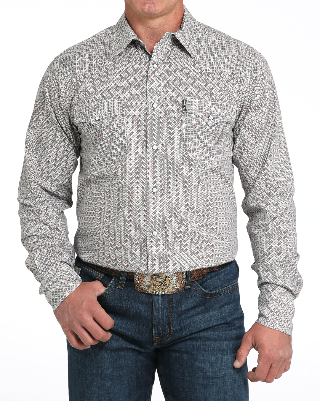 Men’s Modern Fit Snap Front Western Shirt