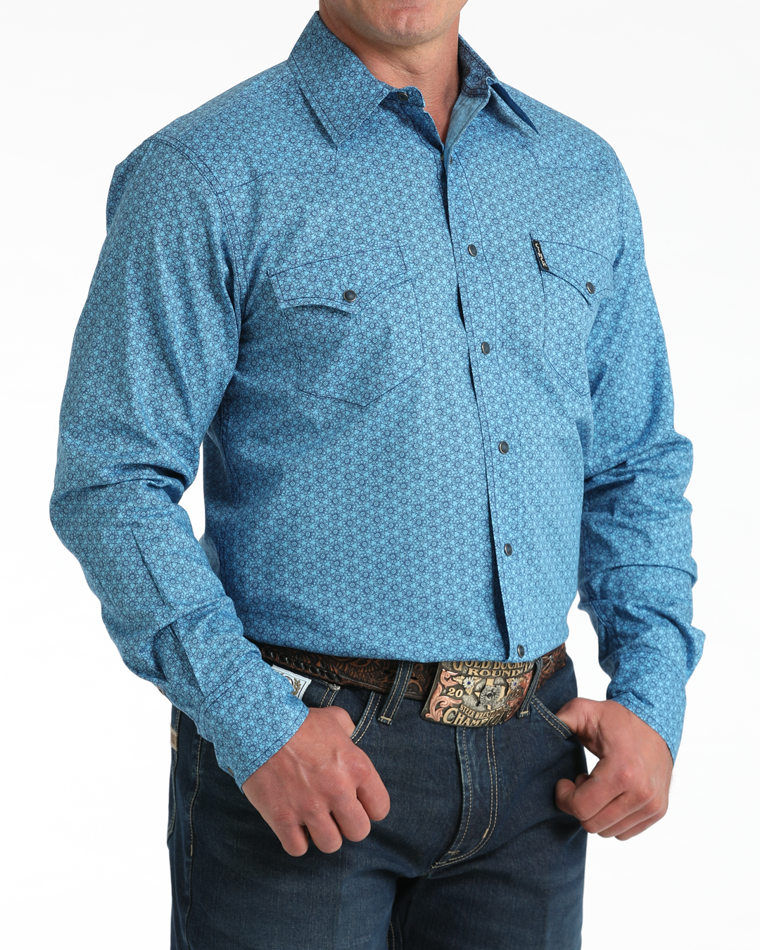 Men’s Modern Fit Snap Front Western Shirt