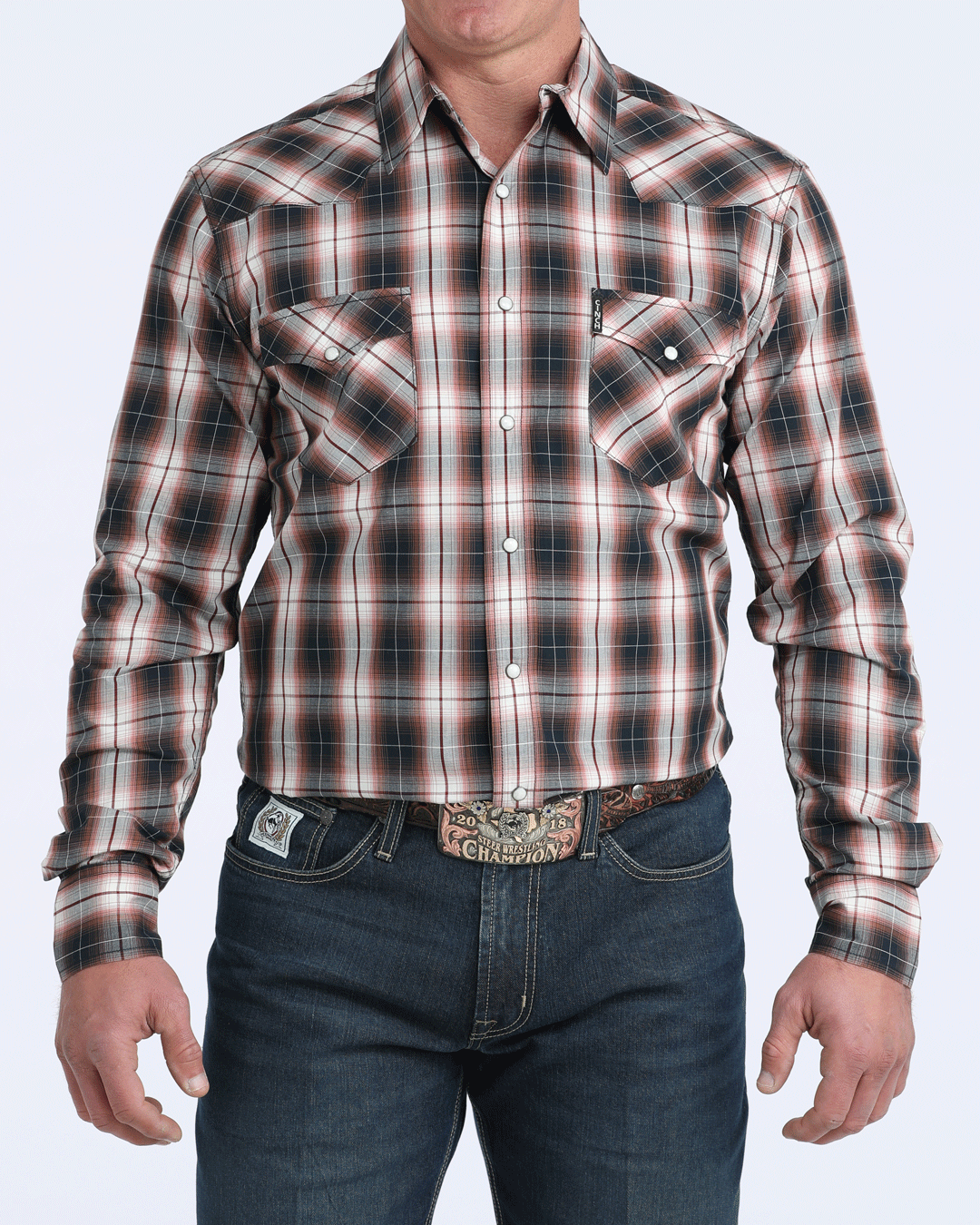 Men’s Modern Fit Snap Front Western Shirt