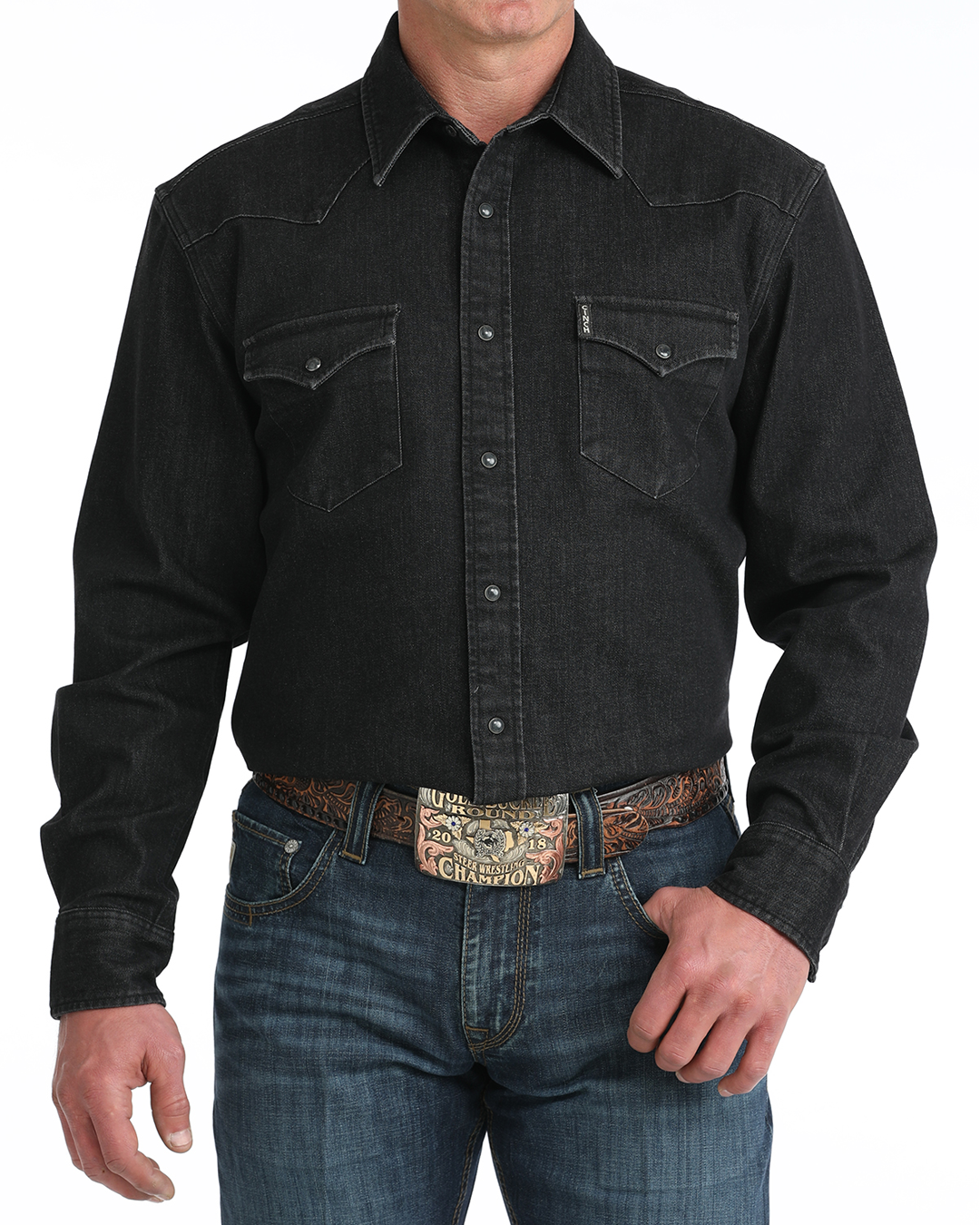 Men’s Modern Fit Snap Front Western Shirt