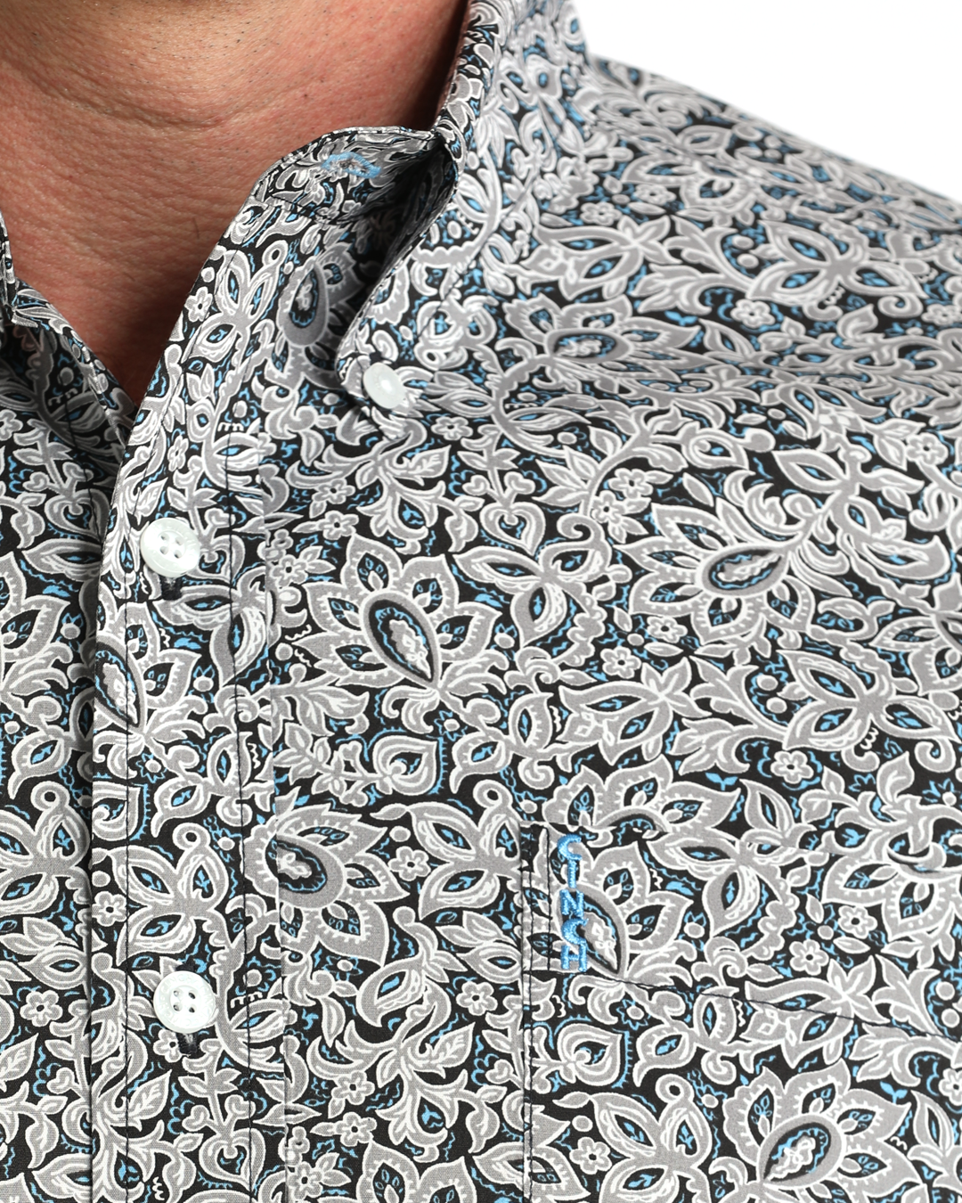 Men’s Modern Fit Button-Down Western Shirt