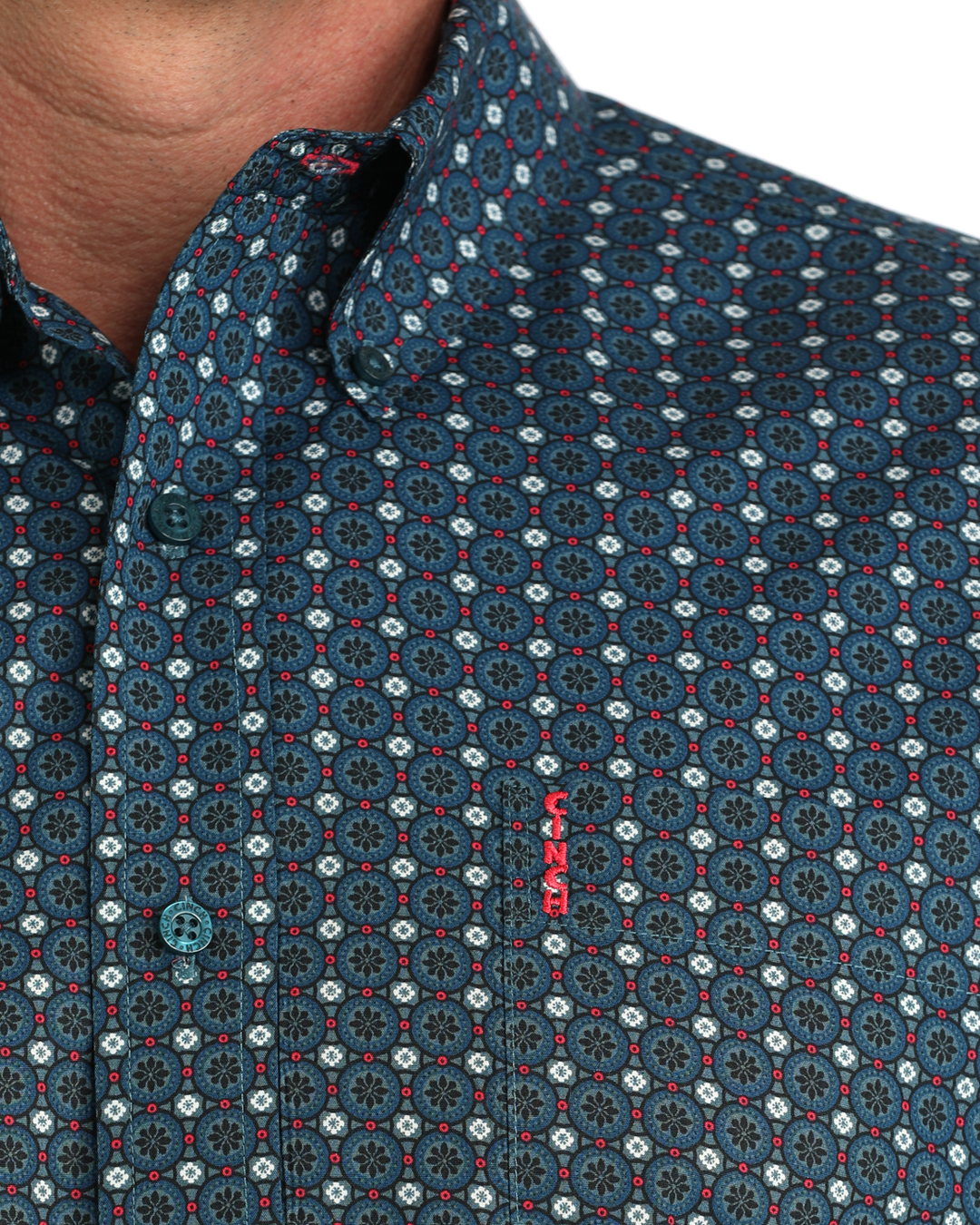 Men’s Modern Fit Button-Down Western Shirt