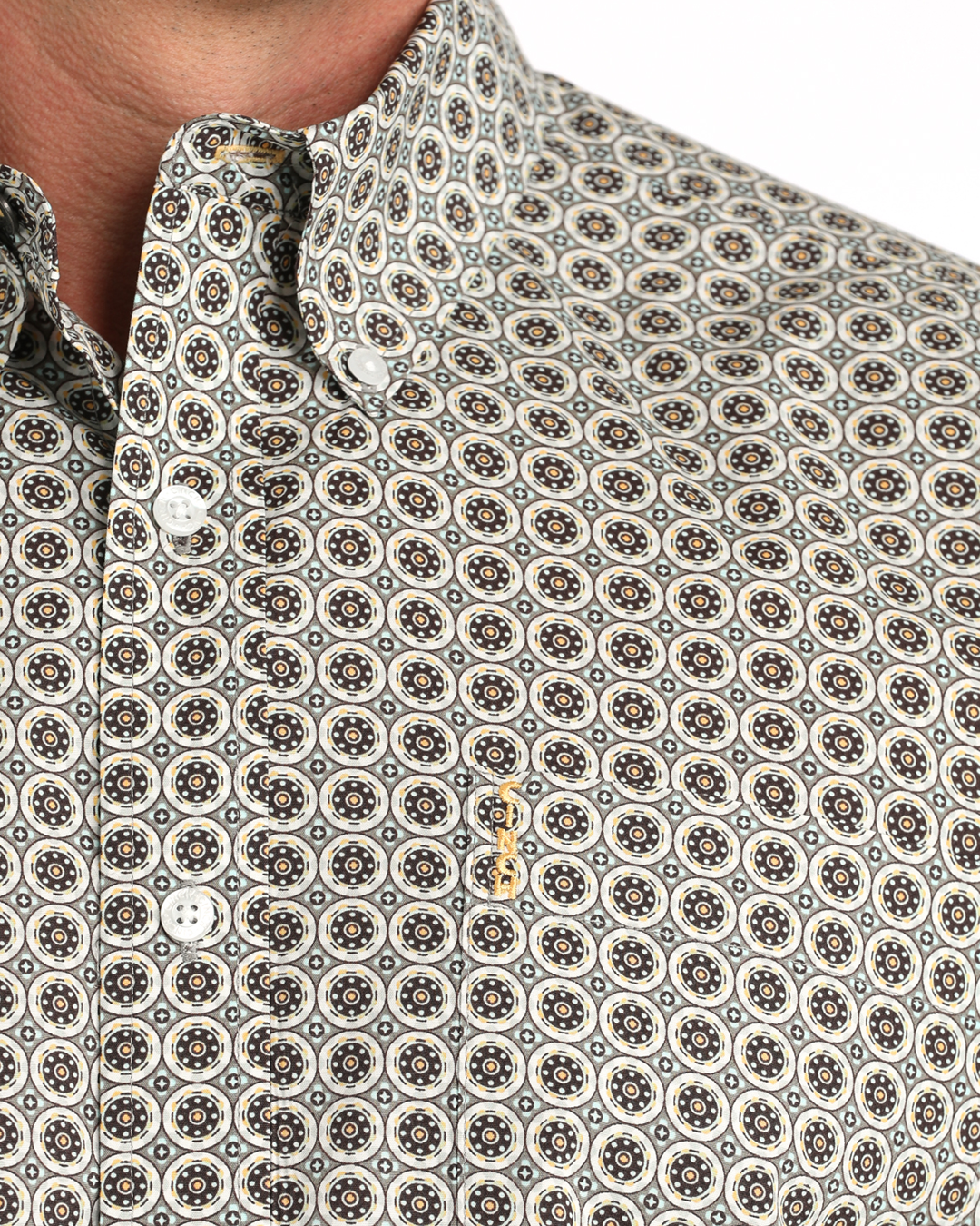 Men’s Modern Fit Button-Down Western Shirt