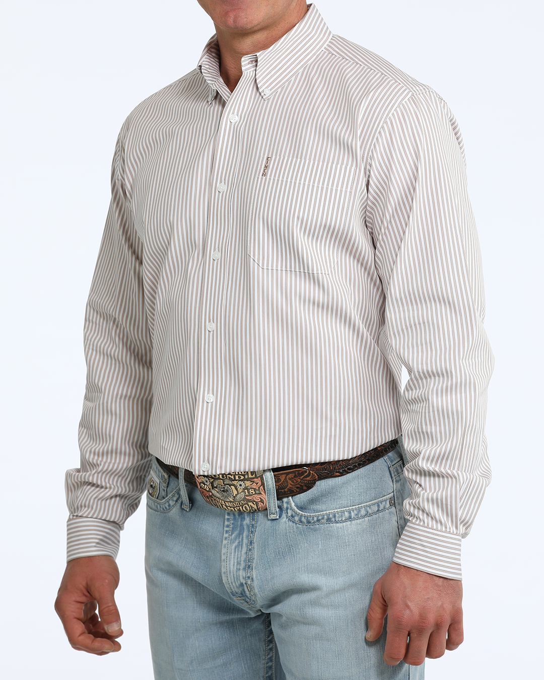 Men’s Modern Fit Button-Down Western Shirt