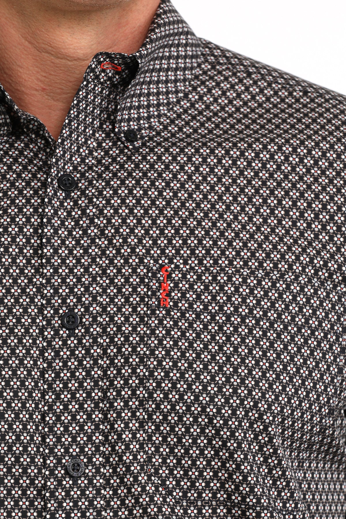 Men’s Modern Fit Button-Down Western Shirt