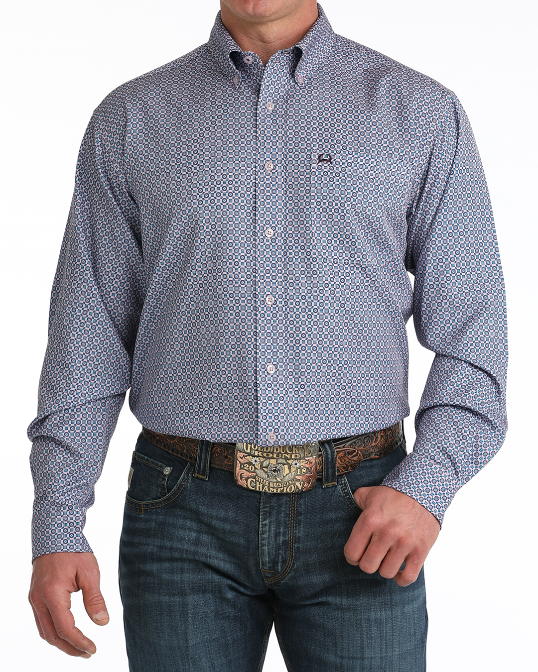 エレン 804040 Men's Arenaflex® Button-Down Western Shirt
