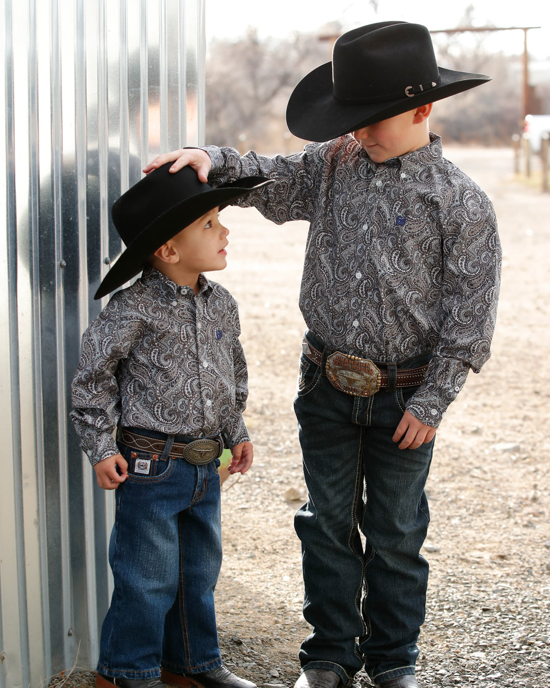 Boy's Button-Down Western Shirt