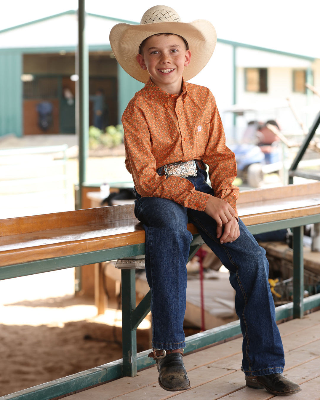 Boy's Button-Down Western Shirt