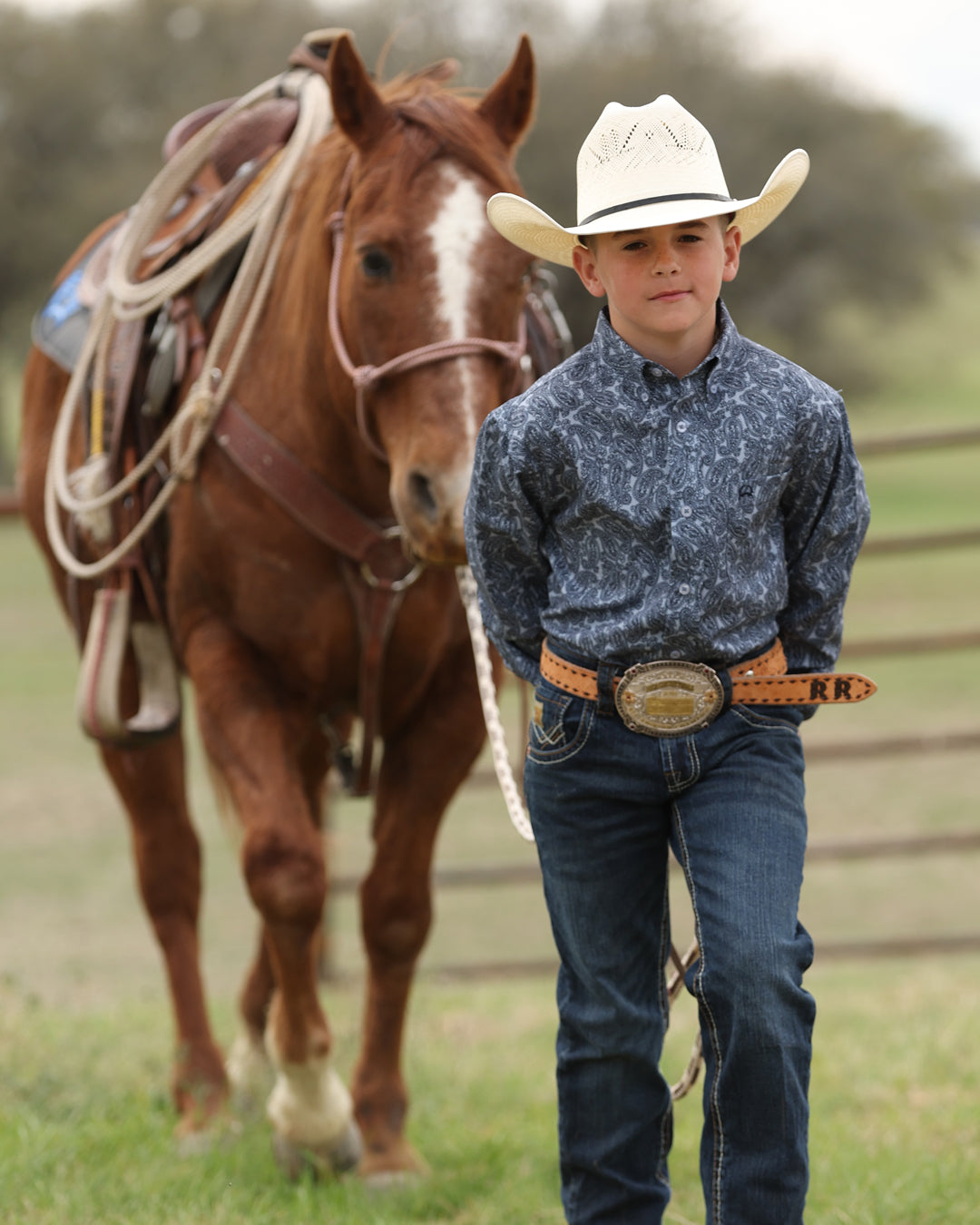 Boy's Button-Down Arenaflex® Western Shirt