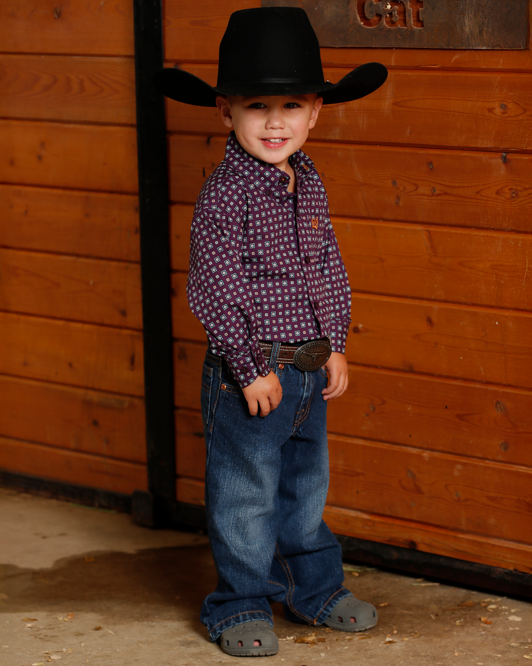 Boy's Button-Down Western Shirt