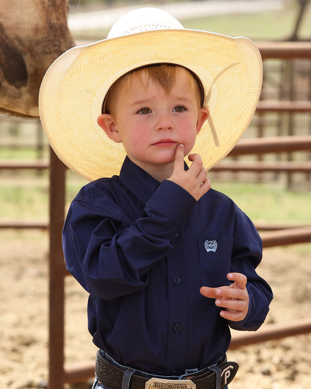 Boy's Button-Down Western Shirt