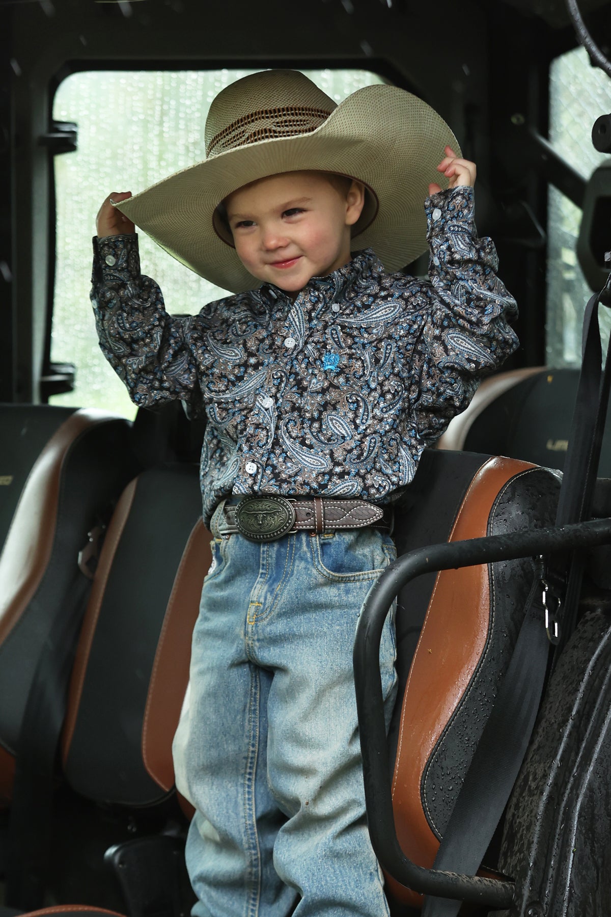 Boy's Button-Down Western Shirt