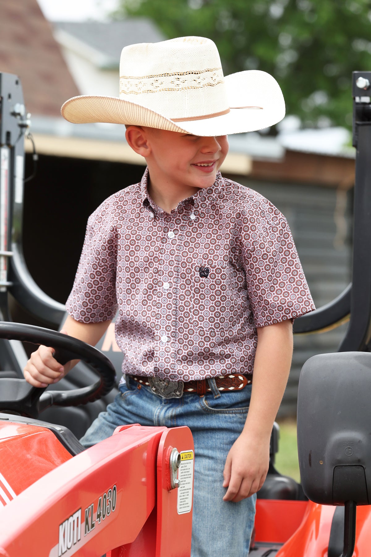 Boy's Button-Down Western Shirt