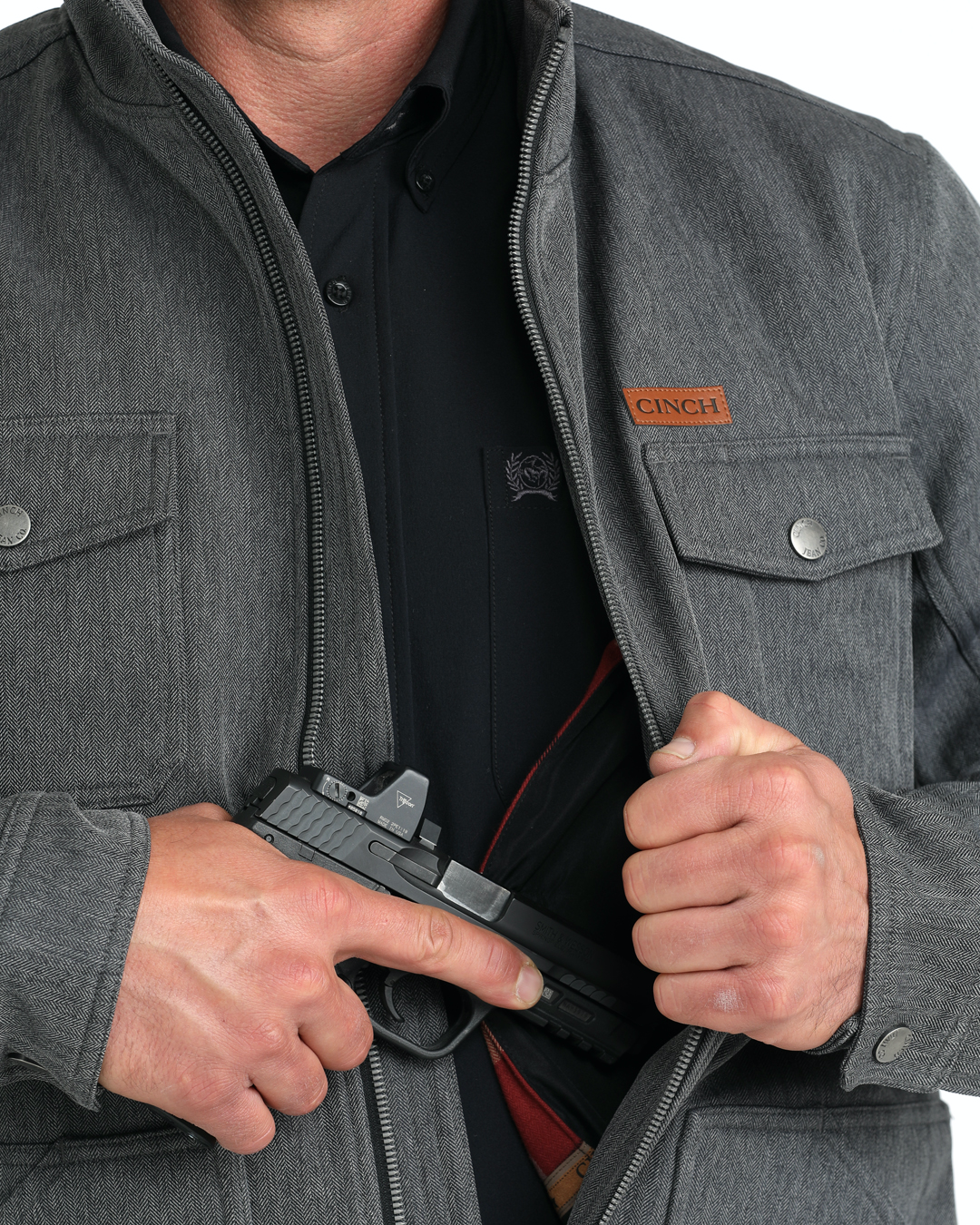 Men's Concealed Carry Bonded Jacket