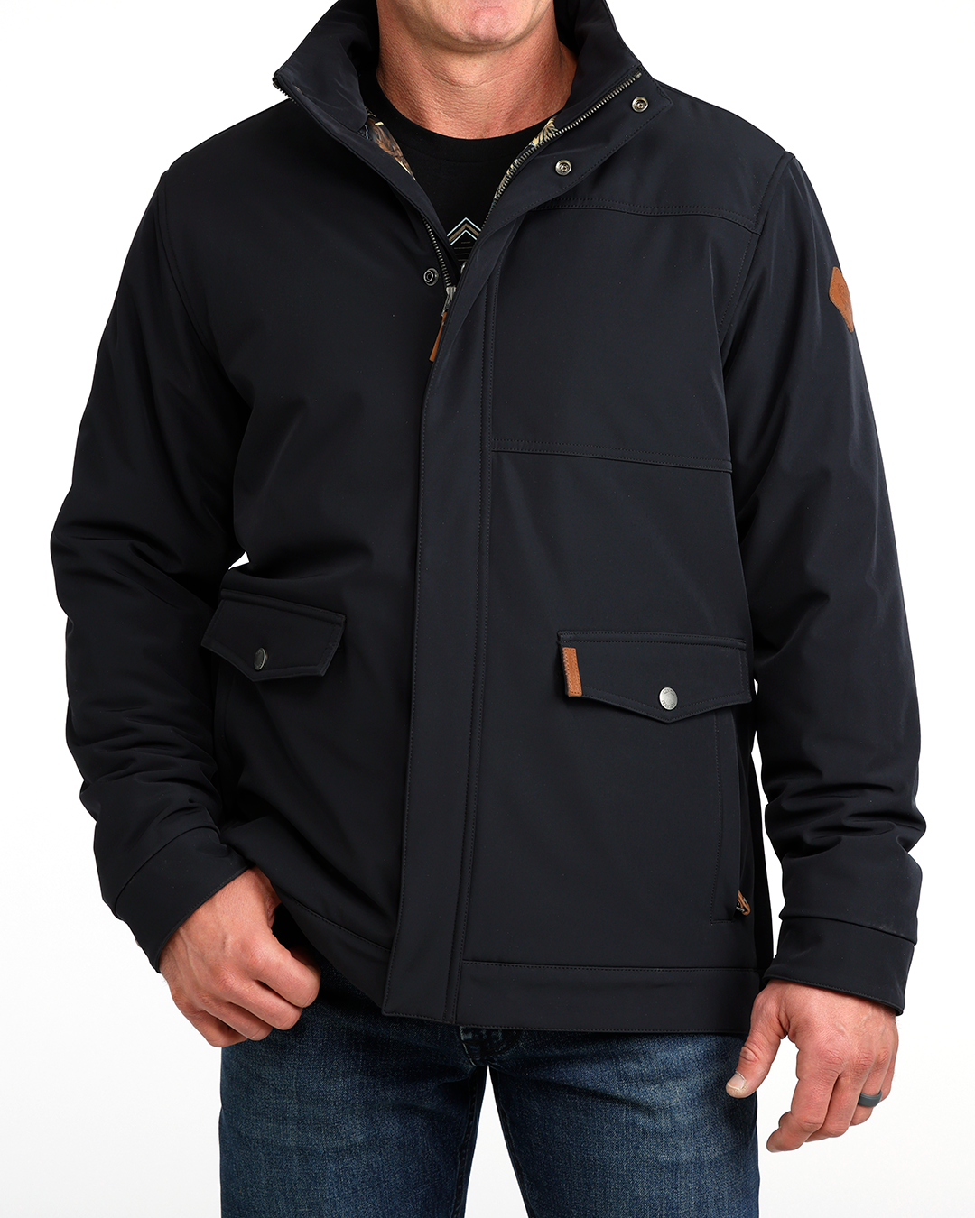 Men's Bonded Jacket with Removable Hood